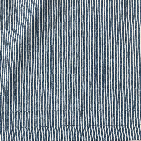 可愛獨特的長裙褲（山核桃條紋：藍色） 第3張的照片
