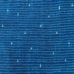 皮膚至上]優雅的海洋分層裙（遊艇和燈塔：藍色） 第3張的照片