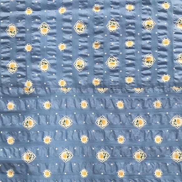 フレンチリップルの裾切替スカート（ライラックブルー） 3枚目の画像