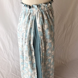 成人圍裙裙：85厘米（Azarashi Michiri：Blue） 第2張的照片