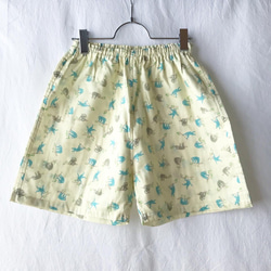 ★免費送貨★可愛的短褲：M（Namakemono：淺黃色） 第1張的照片
