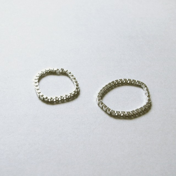 <NOVEC> SILVER FINE CHAIN RING 第2張的照片