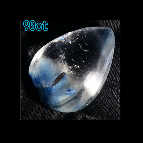 90ct 激レア ブルールチル ⭐️ ルチル 藍針水晶 スカイブルー ルース 