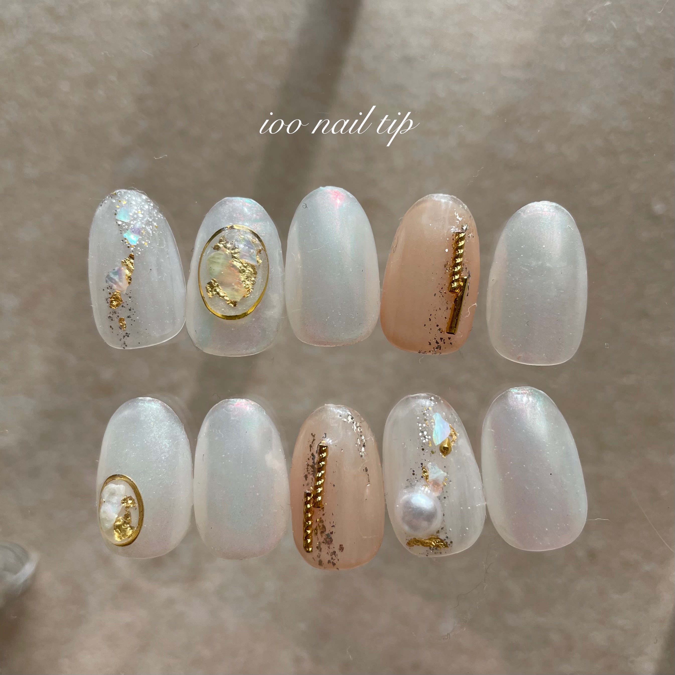 R11 nail kumako ネイルチップ ネイルチップ いちごミルク/ニュアンス/ちゅるん/ガーリー