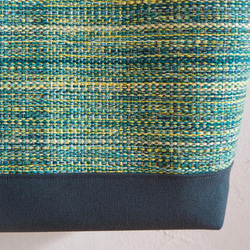 [SALE] 手工編織秋季粗花呢手提包（綠色） 第4張的照片