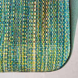 手織りオータムツイードのランチトート（グリーン） 4枚目の画像