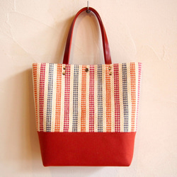 【出售】手工編織多邊方形手提袋（磚） 第2張的照片
