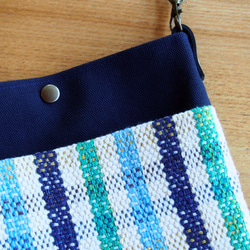 【2019 Lucky Bag】手織格紋手提包和Sococh套裝（藍色） 第5張的照片
