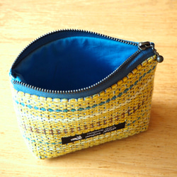 [限量秋季幸運袋]秋季混合色手工編織布手提袋和郵袋套（黃色） 第5張的照片