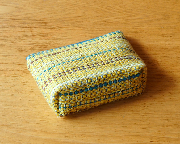 [限量秋季幸運袋]秋季混合色手工編織布手提袋和郵袋套（黃色） 第9張的照片