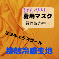 豊富な柄(オックス版)に選べる裏地(接触冷感orプレミアム)子供の夏用マスク　女の子向け(2歳～9歳位)２点～４点set 2枚目の画像