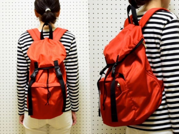 ナイロンツイル/リュック  「Twill/Sac」(Red) 5枚目の画像