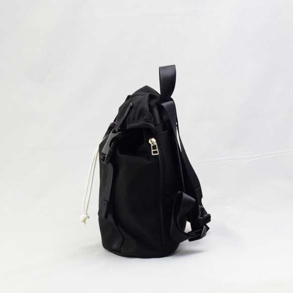 ポリエステルオックス/キッズリュック「Ox/Sac xs」 (Black) 2枚目の画像