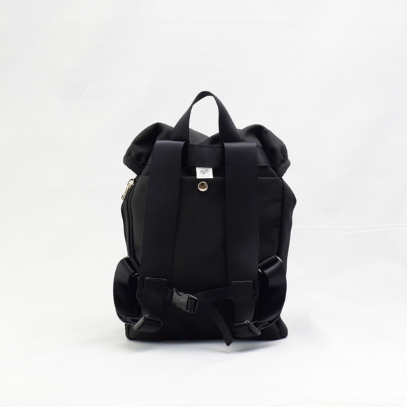 ポリエステルオックス/キッズリュック「Ox/Sac xs」 (Black) 3枚目の画像