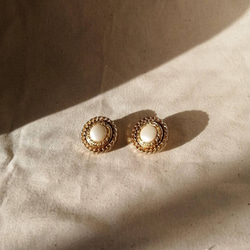 Vintage Earrings ヴィンテージボタンイヤリング 5枚目の画像