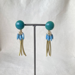 2way Vintage Earring ヴィンテージイヤリング＜Montana alabaster＞ 5枚目の画像