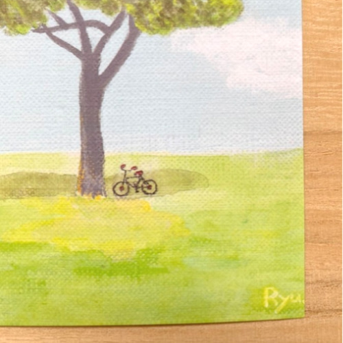 選べる3枚】『ひとやすみ』 ポストカード 風景画 木 絵 絵画