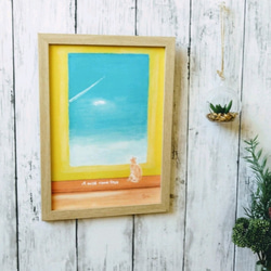 原画 『It's a good day』 空 木 自然 春 夏 癒し 風水 絵 絵画