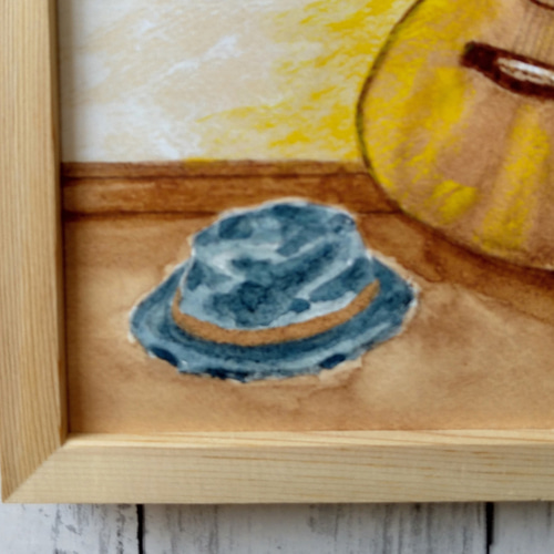 コーヒー画 『音楽は人生を豊かにする』アート ポスター ギター 風景画