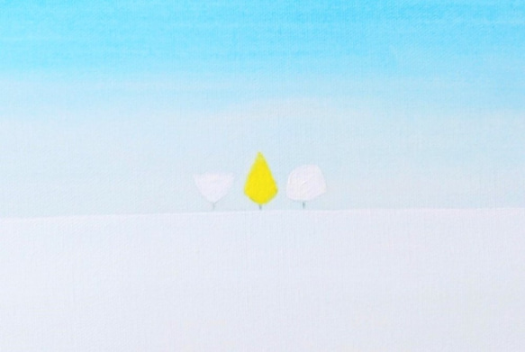 ⛄ ポストカード 【選べる3枚】『きっといいことがある』 冬 雪 北欧風 名言 絵 イラスト アクリル画 ハガキ 3枚目の画像