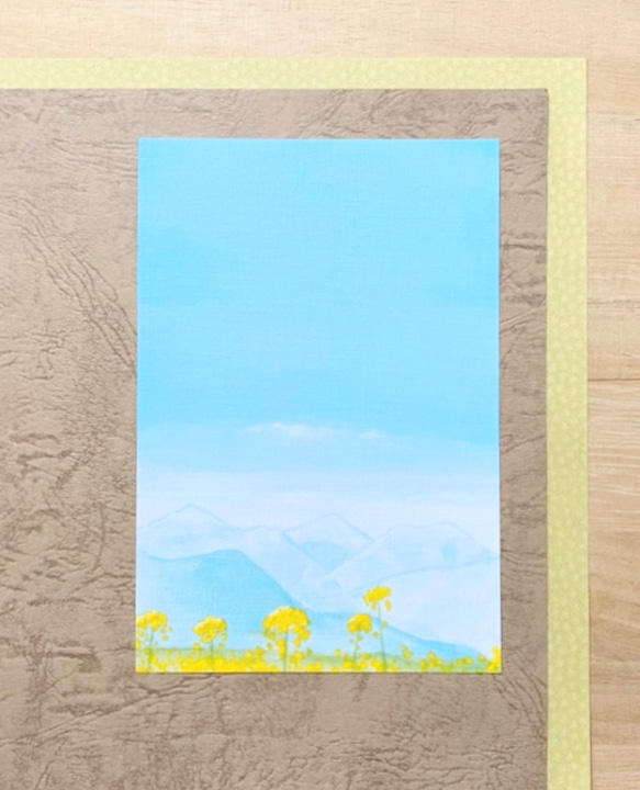 選べる3枚】『小さな幸せ』 ポストカード 山 空 花 風水 絵 絵画
