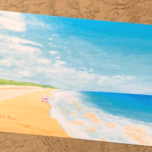 選べる3枚】『More fun』 ポストカード 海 空 夏 絵 絵画