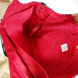 アフリカンプリント・カンガのグラニー風バッグ（黄色い鳥）/着物に合うバッグ（送料無料） 4枚目の画像