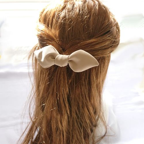 大人可愛い&カッコイイ⑅レザーリボンのヘアゴム⑅ 5種類カラー 