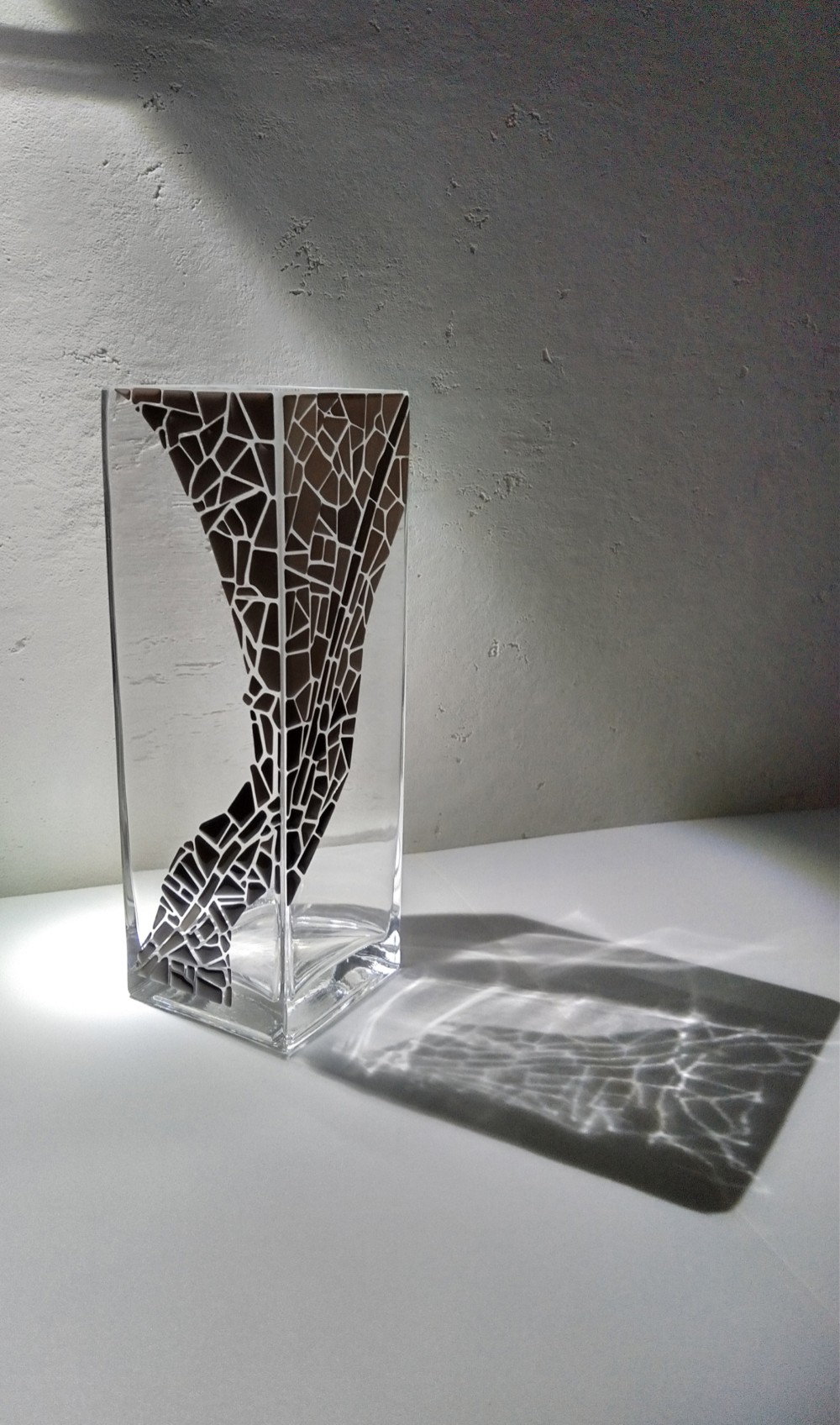 フラワーベース（樹脂モザイク） 一輪挿し・花瓶・花器 mosaic style