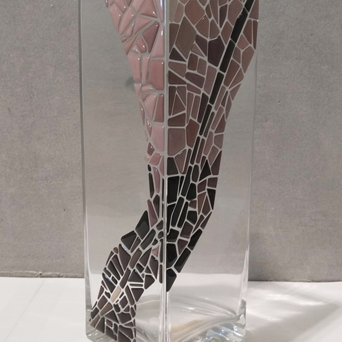 フラワーベース（樹脂モザイク） 一輪挿し・花瓶・花器 mosaic style