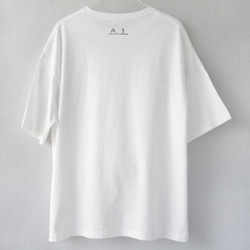 筆算・白　ビッグシルエットTシャツ 3枚目の画像