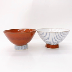 【清水焼】和モダン　飯碗 (単品) 1枚目の画像
