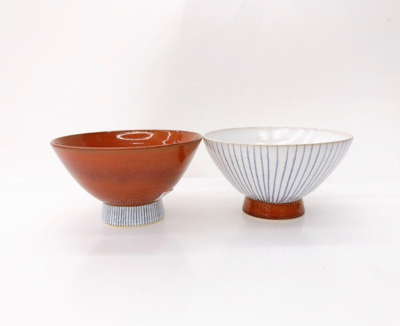 【清水焼】和モダン　飯碗 (単品) 1枚目の画像