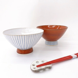 【清水焼】和モダン　飯碗 (単品) 7枚目の画像
