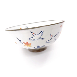 【清水焼】福寿　飯碗　鶴 2枚目の画像