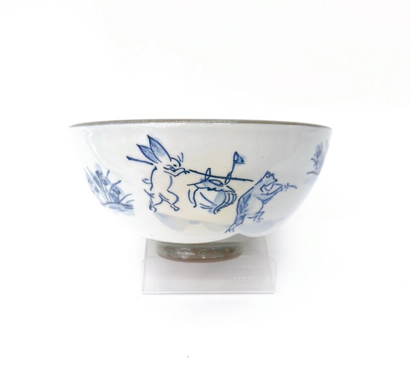 【清水焼】高山寺　飯碗（青） 1枚目の画像