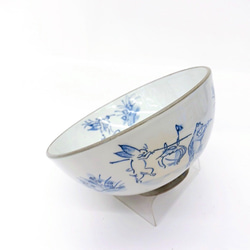 【清水焼】高山寺　飯碗（青） 2枚目の画像