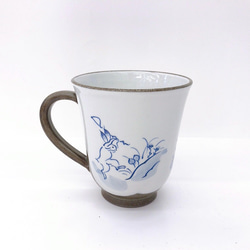 【清水焼】高山寺マグカップ（青） 3枚目の画像