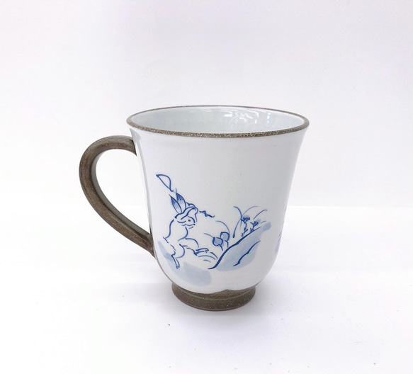 【清水焼】高山寺マグカップ（青） 3枚目の画像