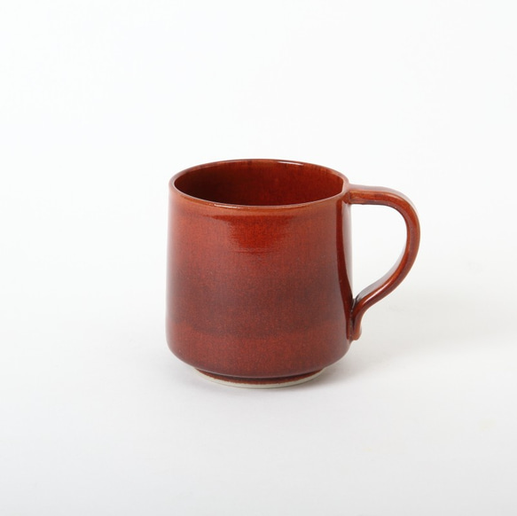 【清水焼】色変わりマグカップ（赤） 1枚目の画像