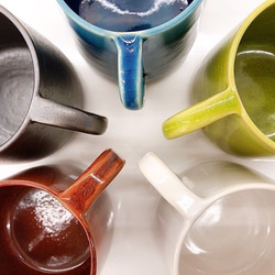 【清水焼】色変わりマグカップ（赤） 4枚目の画像