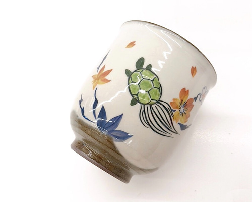 江戸　古清水　水色釉小杯ペア　亀水作　高級茶器　殻手　瑠璃釉　送料込み0819 寺村光輔 瑠璃釉 8寸丸皿（薪） －作家もの陶器・うつわ