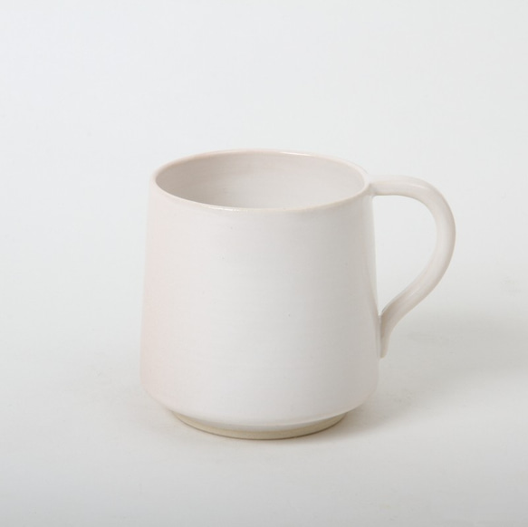 【清水焼】色変わりマグカップ（白釉） 1枚目の画像