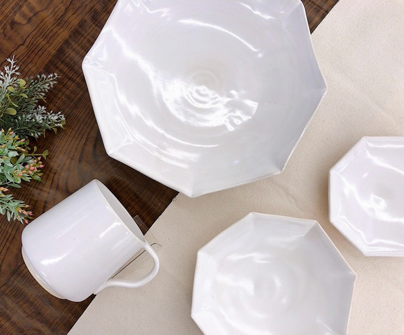 【清水焼】色変わりマグカップ（白釉） 3枚目の画像