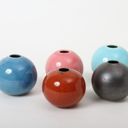 【清水焼】一輪挿し（ピンク） 5枚目の画像