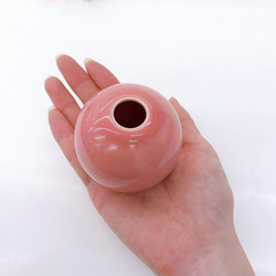 【清水焼】一輪挿し（ピンク） 4枚目の画像
