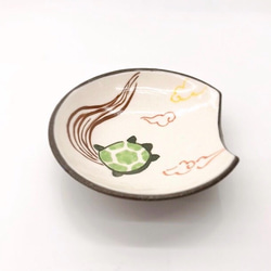 【清水焼】豆皿箸置（亀） 1枚目の画像