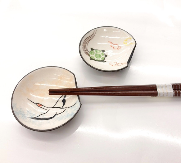 【清水焼】豆皿箸置（亀） 3枚目の画像