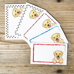 犬のメッセージカード　ラブラドールレトリバー 1枚目の画像