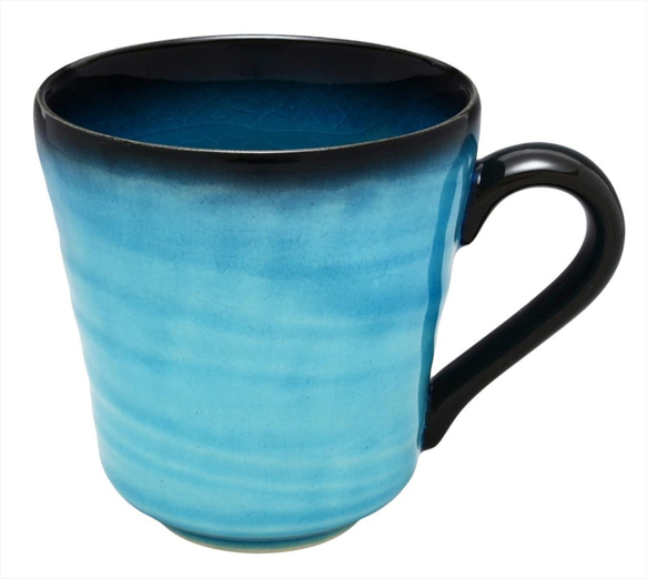 551-0064　コーヒー マグ カップ 和陶器 和モダン /トルコ貫入マグ 1枚目の画像